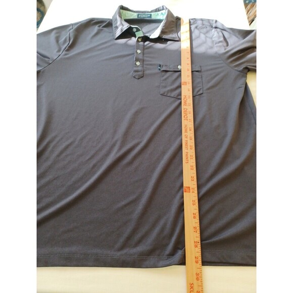 Live Forever Performance golf shirt mens XL navy pocket short sl. sporty office - Picture 9 of 9
